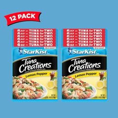 Tuna Creations, Lemon Pepper, 6.0 oz Pouch, Pack of 12