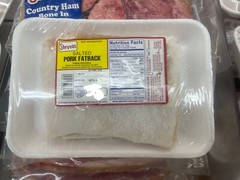 Salted Pork Fatback, Country Food , Soul Food, READ DESCRIPTION