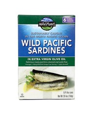 Wild Planet Wild Pacific Sardines in Extra Virgin Olive Oil, 4.4 Ounce (6 Count)