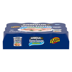 Armour Original Vienna Sausage, Original, 12g Protein Per Serving, 4.6 oz Can