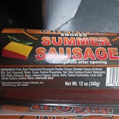 Summer Sausage Jalapeno Cheddar from Amish Country Slice and Enjoy Pack of 2