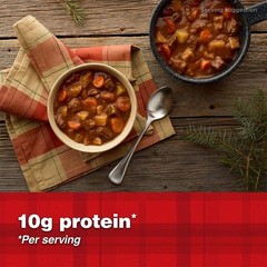 Shelf-Stable Beef Stew in Steel Can 38 oz Hearty Meal Ready to Eat