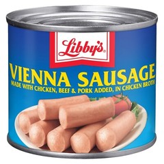 Ready-to-Eat Vienna Sausage Pack – 24 Cans in Chicken Broth for Snacking