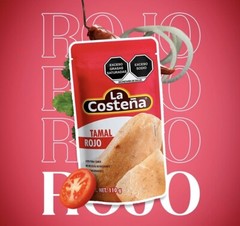 5X TAMALES ROJOS DE PUERCO – Red Tamales w/Pork – 110g Each One (Pack of 5)