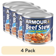 (4 Pack) Classic Homestyle Beef Stew, 13G Protein per Serving, 20 Oz Can