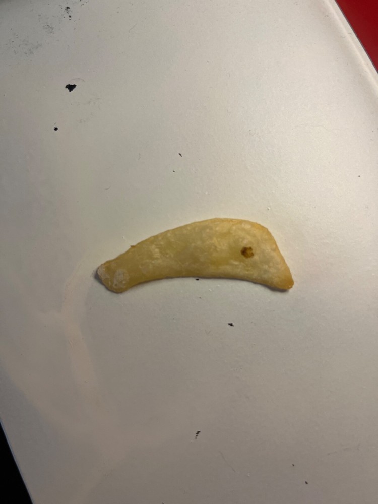 Dolphin shaped french fry or fish shaped French fry