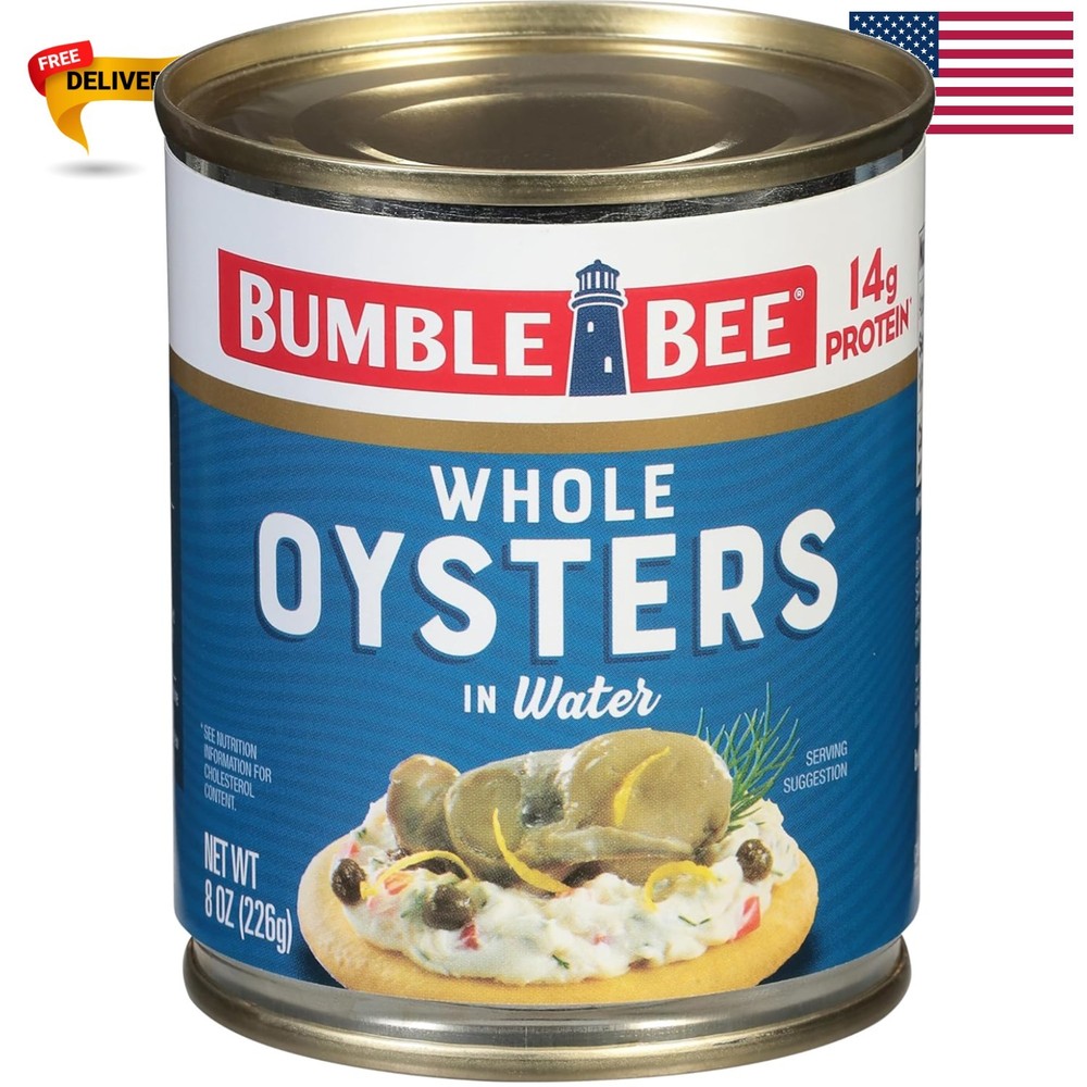 Fancy Whole Oysters, 8 oz – Gluten-Free Seafood for Special Occasions