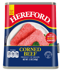 HereFord Corned Beef 12 oz Pack of 3 Exp. 2/2030 Halal No MSG Ready To Eat 36 oz