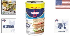 Swanson Ready-to-Eat Chunk Chicken Breast in Water, 4 Pack – Easy Meal Solution