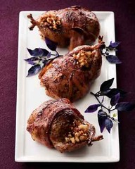 Alewel’s Country Meats Bacon-Wrapped Stuffed Quail