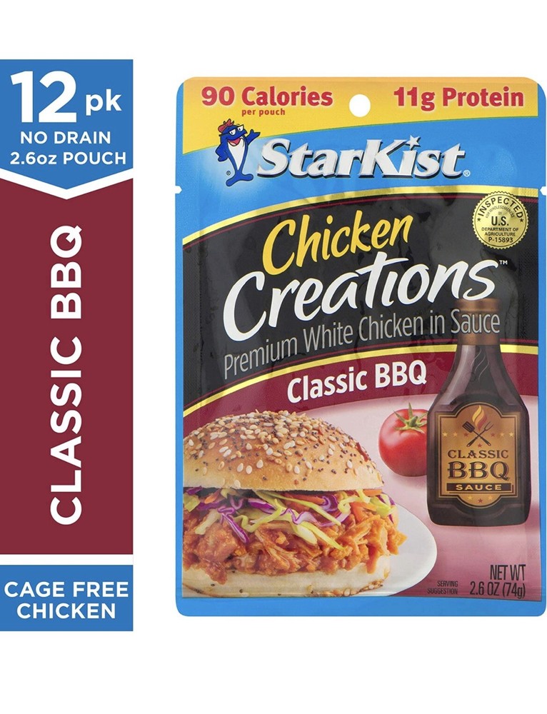 StarKist Chicken Creations Classic BBQ, 2.6 Oz, Pack of 12
