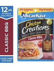 StarKist Chicken Creations Classic BBQ, 2.6 Oz, Pack of 12