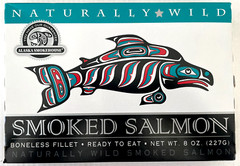 1lb Smoked Salmon wild Alaskan hand-filleted ready to eat Gift Boxed 2 8oz Packs