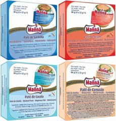 Cans Sardine Spread Manna Portuguese 20x22g Portugal Fish Pate 528g 17oz 1.16lbs