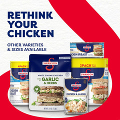 Swanson White Premium Chunk Canned Chicken Breast in Water, Fully Cooked Chicken