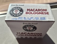 HOPE KITCHEN Macaroni Bolognese from the heart entree protein 9 oz