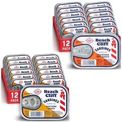 Wild Caught Sardines in Louisiana Hot Sauce, 3.75 Oz Can (Pack of 12) – 11Gprote