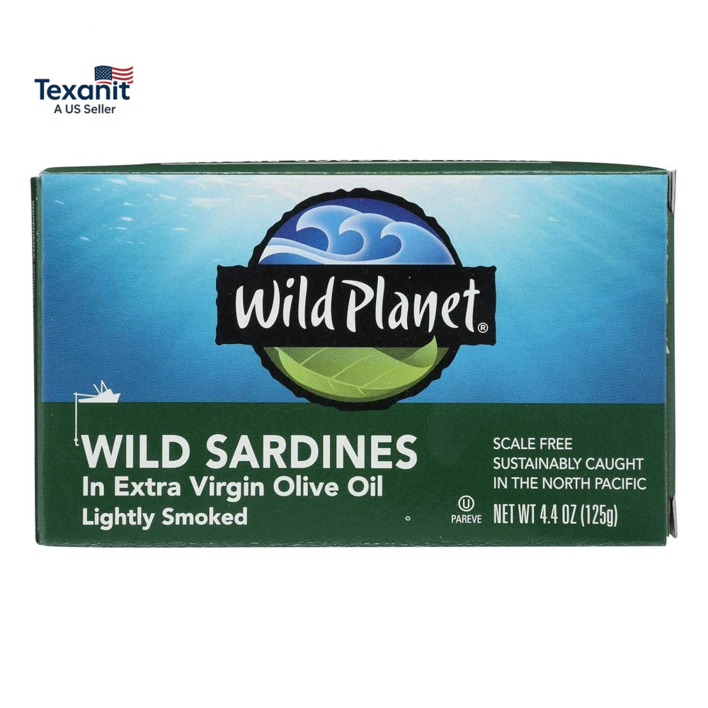 Wild Sardines in Extra Virgin Olive Oil (12X4.375Oz) (Value Bulk Multi-Pack)
