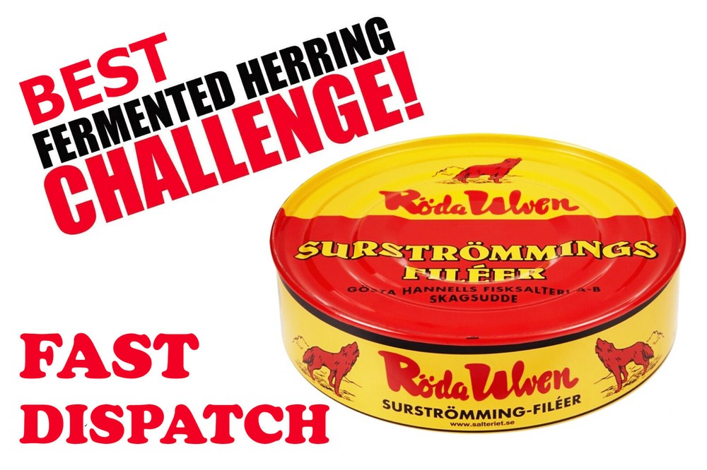 Surströmming SURSTROMMING HERRING CHALLENGE EATING PRANK, Bachelor party