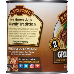 6 Pack Keystone Meats – Natural Ground Canned Beef, 28 Oz- LongTerm Storage Food