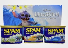 3 limited edition Disney Lilo & Stitch SPAM Can Sold Out Hawaii Release Musubi