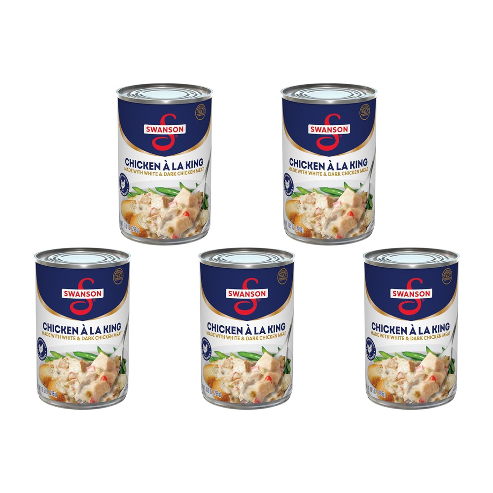 Swanson Canned Chicken a la King with White and Dark Chicken Meat, (5 Pack)