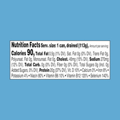 25% Less Sodium Chunk Light Tuna in Water – 5 Oz Can (Pack of 24)