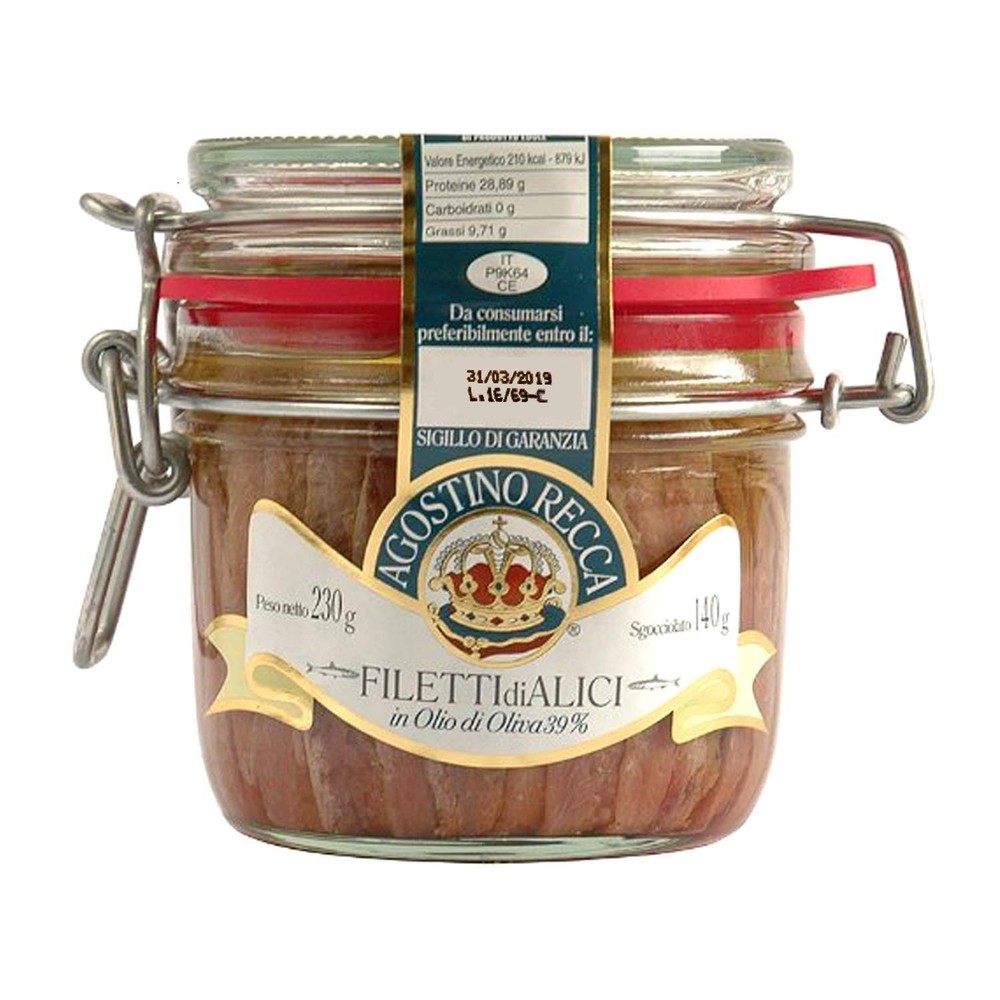 Anchovies Fillets in Olive Oil Wild Caught Fish from Italy Anchovy Fillets …