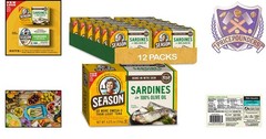 Sardines in Olive Oil Wild Caught 22g Protein Omega-3 Calcium Canned Snacks