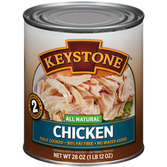 6 Pack Keystone Meats All Natural Canned Chicken 28 oz Can Meat Fully Cooked
