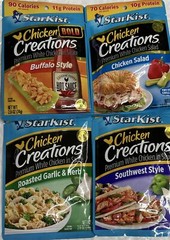 NEW (4) StarKist Chicken Creations BOLD Buffalo Style + Variety 2.6 oz Pouch