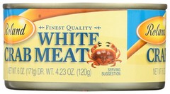 Roland Finest Quality White Crabmeat 6 Oz Can Pasta 1 Pack