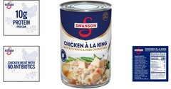 Swanson Canned Chicken a la King, 10.5 OZ – Quick & Creamy Meal Solution