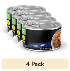 (4 pack) unMEAT Roast Beef Style, 12.7 oz Can