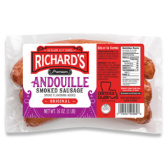 Richard’s Andouille Sausage 16 Oz (4 Pack)