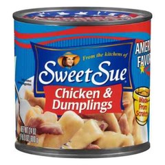 10 Cans Sweet Sue Chicken & Dumplings 14G Protein Ready-to-eat Fully-Cook 24 oz