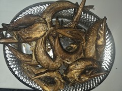 Smoke/dry Kini Fish