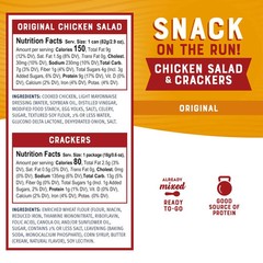 Bumble Bee Snack on the Run Chicken Salad with Crackers Kit, 3.5 oz Pack of 12