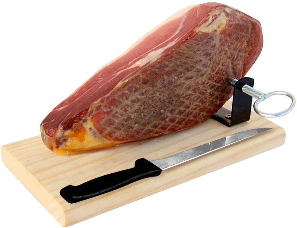 Serrano Ham Boneless & Ham Stand – Spanish Jamon Serrano Ideal for Tapas Approx.