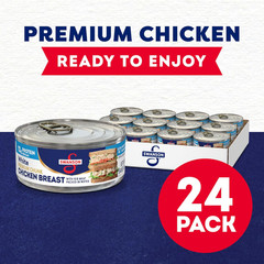 Swanson White Premium Chunk Canned Chicken Breast in Water, Fully Cooked Chicken