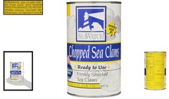 Freshly Shucked Chopped Sea Clams in 51oz Can – High Protein Seafood