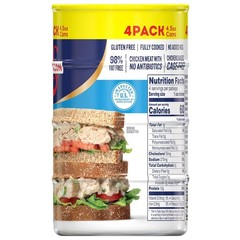 Gluten Free & No Antibiotics – Swanson White Chunk Chicken Breast, 18 oz Total