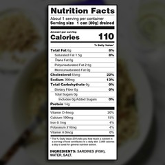 Sardines in Water – 106g 3.74oz (Pack of 10) – 14g Protein per Serving, Canne…