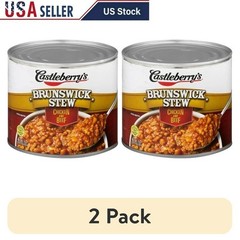 Brunswick Stew Chicken Beef 20oz Can 2 Pack Gluten Free Hearty Meal Quick Prep