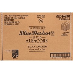 Blue Harbor Chunk White Albacore Tuna In Water, 43 Ounces, 6 Per Case