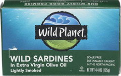 Wild Planet Wild Sardines in Extra Virgin Olive Oil, Lightly Smoked, Keto and of