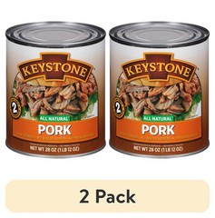 Keystone (2 pack) All Natural Pork 28 oz Can – Shelf Stable, Easy Meal 2 Pack