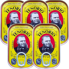 5x Cans Tuna Fish Fillet in Olive Oil Portugal Tenorio Portuguese 5x 120g 4,23oz