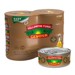 Genova Premium Yellowfin Tuna in Olive Oil, 5 Ounce Cans, 8-Pack – Nutrient Rich
