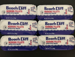 Wild Caught Herring Beach Cliff Kippered Snacks 3.53 Oz Can Sardines (6 CANS)